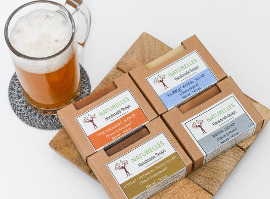 Handmade Beer Soap Box, your choice of 3 Handmade Beer Soaps